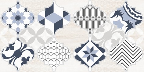 Приобрести декор настенный lb-ceramics мореска синий 2 1641-8630