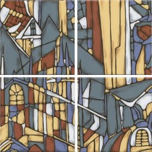 Панно настенное Kerama Marazzi Витраж 300х300 из 4 частей, OP/A203/4x/17000