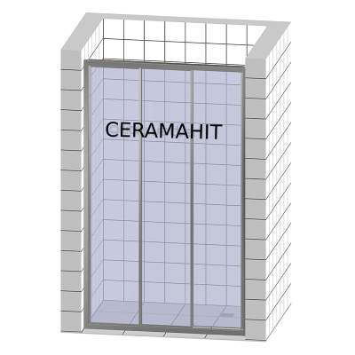 Приобрести дверь душевая bas orion wtw-130-c-ch 130 см