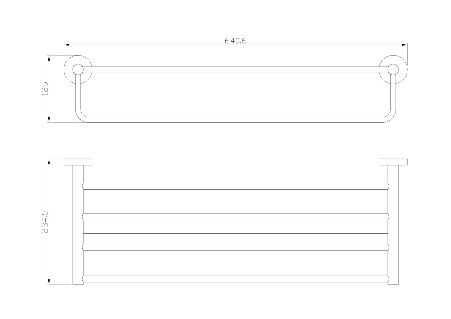 Приобрести полотенцедержатель с полкой wonzon & woghand easy, хром (ww-8181)