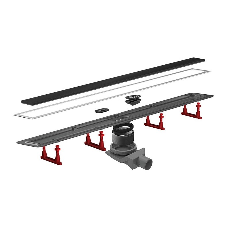 Приобрести pestan душевой трап confluo premium black glass line 750