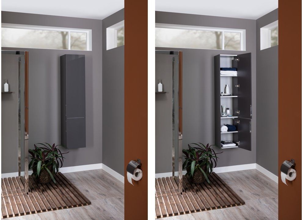 Приобрести aquanet пенал алвита 35 см, серый антрацит