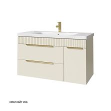 Caprigo Тумба с раковиной MONBAR 100 см, правая, кремовая