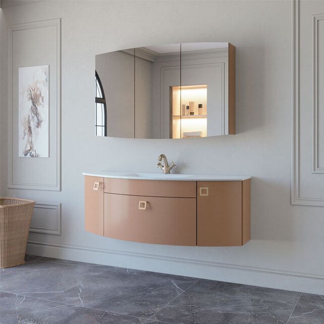 Приобрести caprigo тумба с раковиной legato 140 см, мокко