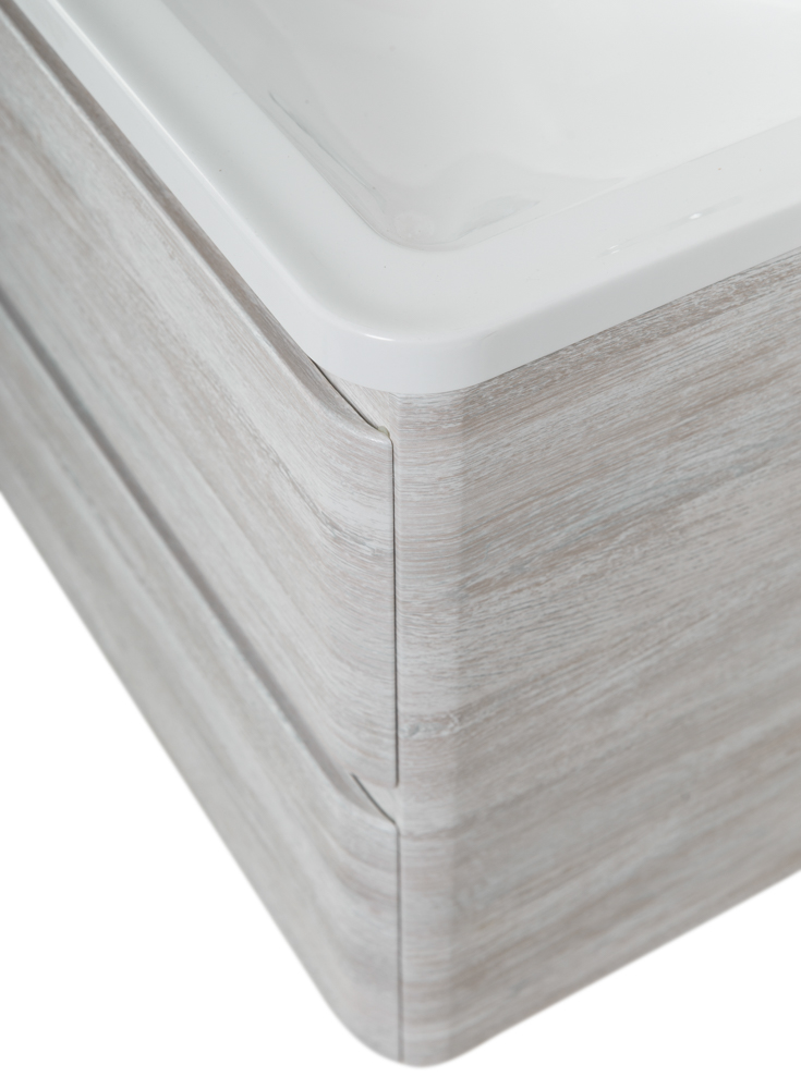 Приобрести belbagno тумба с раковиной albano 100 см, подвесная rovere vintage bianco, белая раковина