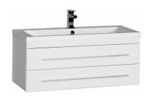 Aquanet Тумба с раковиной Нота 100 см, белая