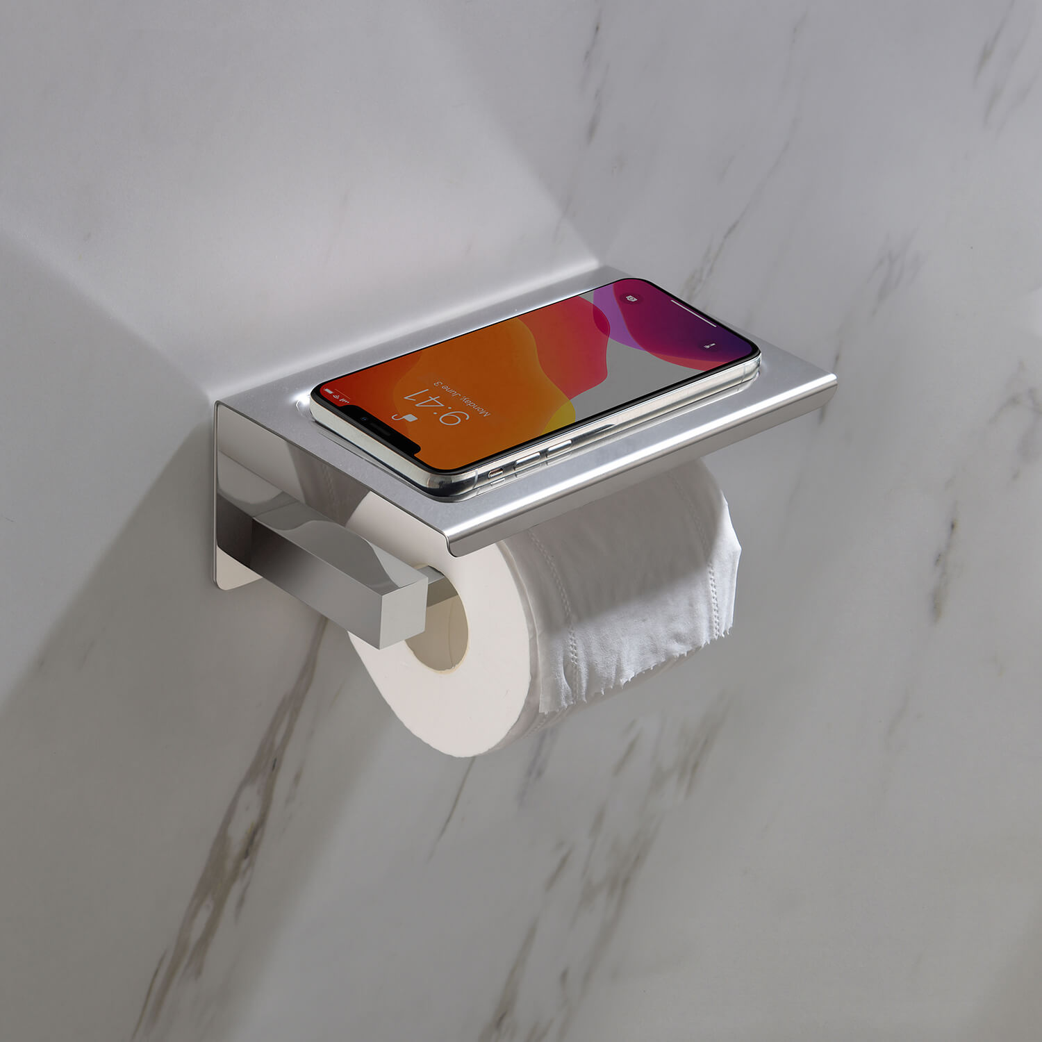 Приобрести держатели для туалетной бумаги с полкой для телефона timo selene 10044/00 хром