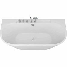 Grossman Акриловая ванна 170x80 см, пристенная, белая GR-17075-1