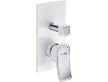 WasserKraft Смеситель для душа Aller 10641WHITE, белый/хром