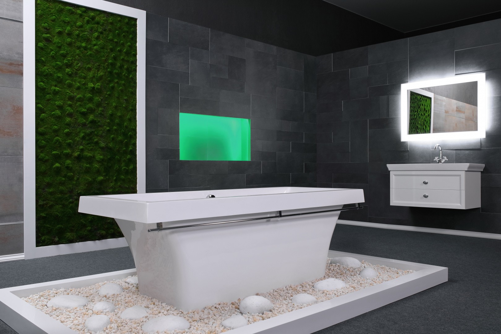 Приобрести aqua de marco отдельностоящая ванна crete 178x79см, белая\хром 1180wckri