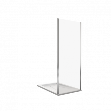 Bas Стенка боковая Neo 80 см. хром/прозрачное SP-80-C-CH