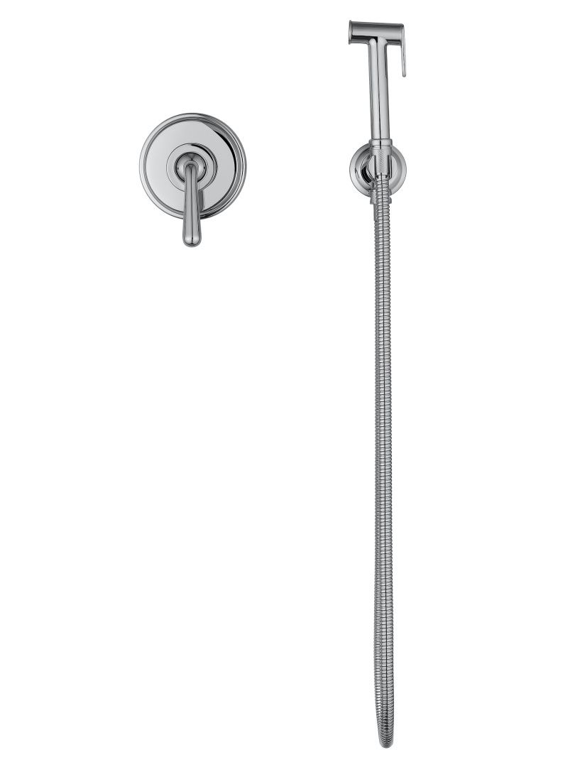 Приобрести смеситель с гигиеническим душем встраиваемый wonzon & woghand steam, хром (ww-88849008-cr)