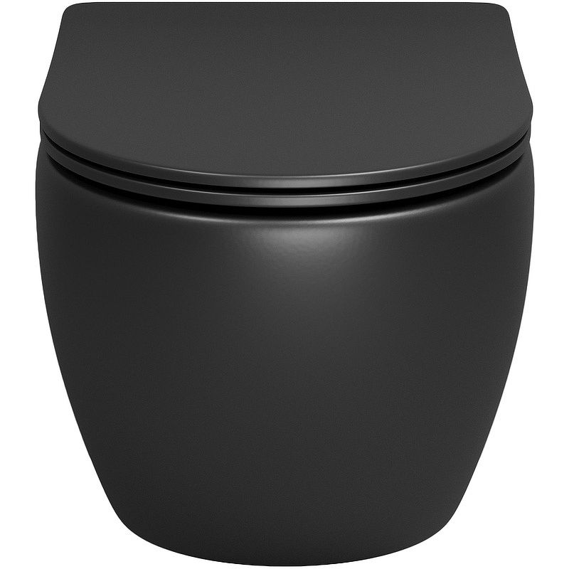 Приобрести grossman унитаз подвесной color с крышкой дюропласт, микролифт, черный матовый gr-4455bms