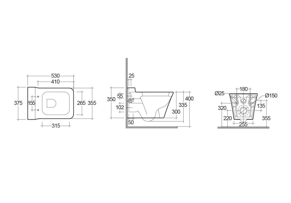 Приобрести унитаз подвесной rak ceramics opulence с крышкой микролифт