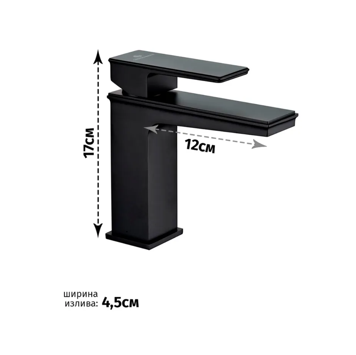 Приобрести grocenberg смеситель для раковины, черный матовый gb2088bl