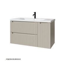 Caprigo Тумба с раковиной TERMIN-Smalty STRIPE 100 см, правая, бежевая, эмаль