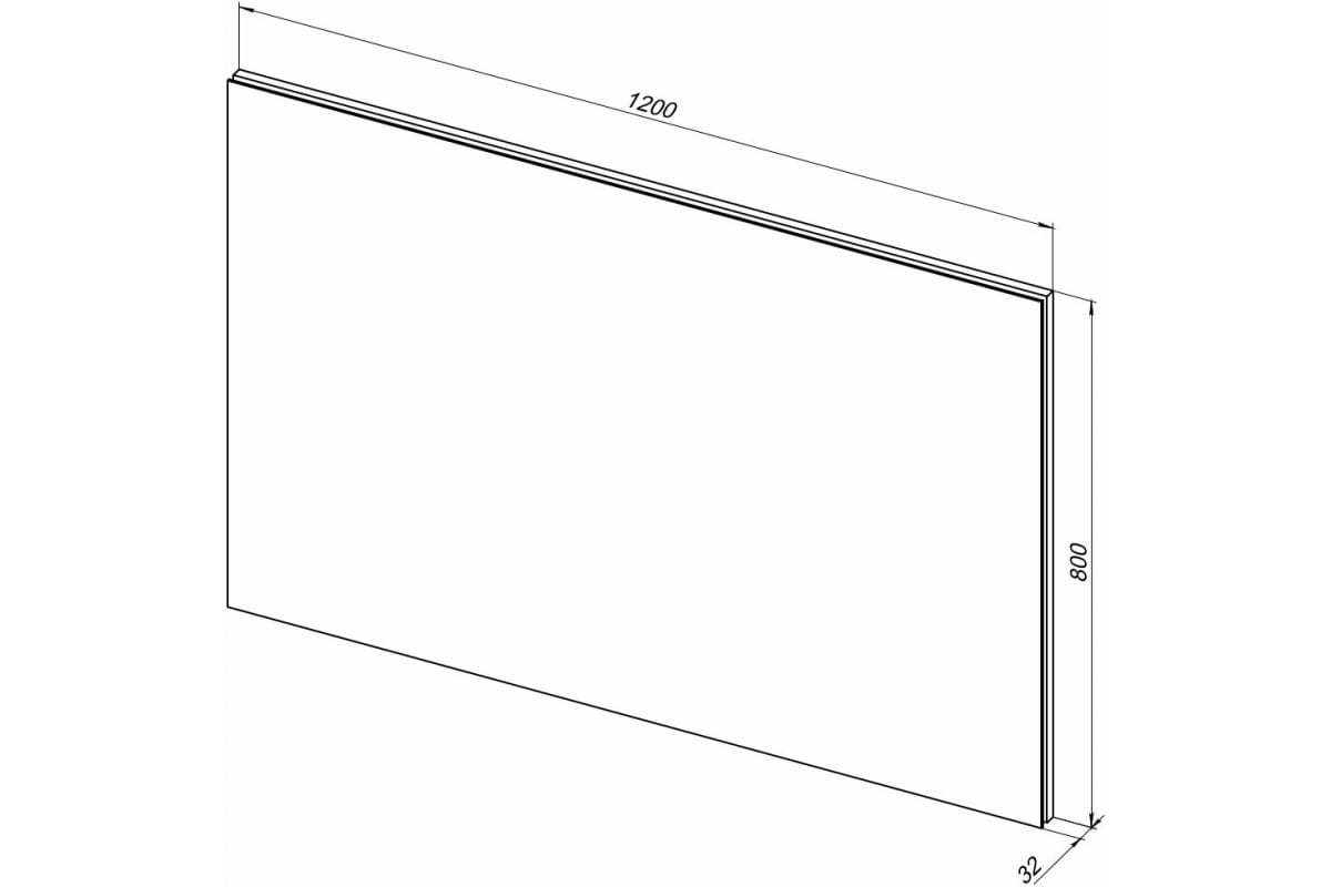 Приобрести aquanet зеркало гласс 120 см, led подсветка, белое