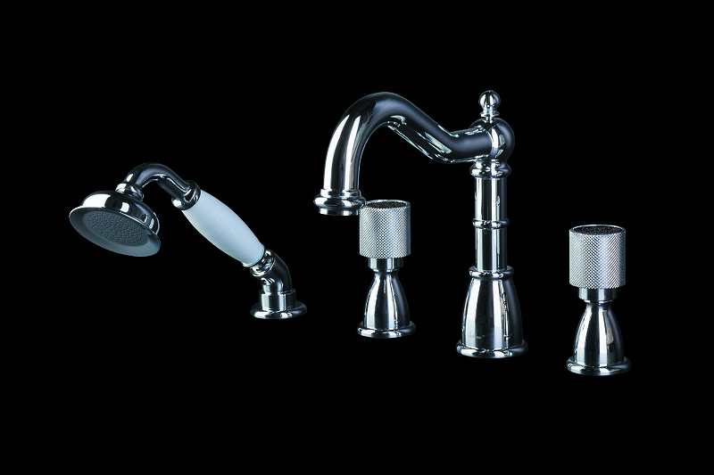 Приобрести boheme смеситель для ванны royale cristal, хром\кристаллы 396-royal/crst black