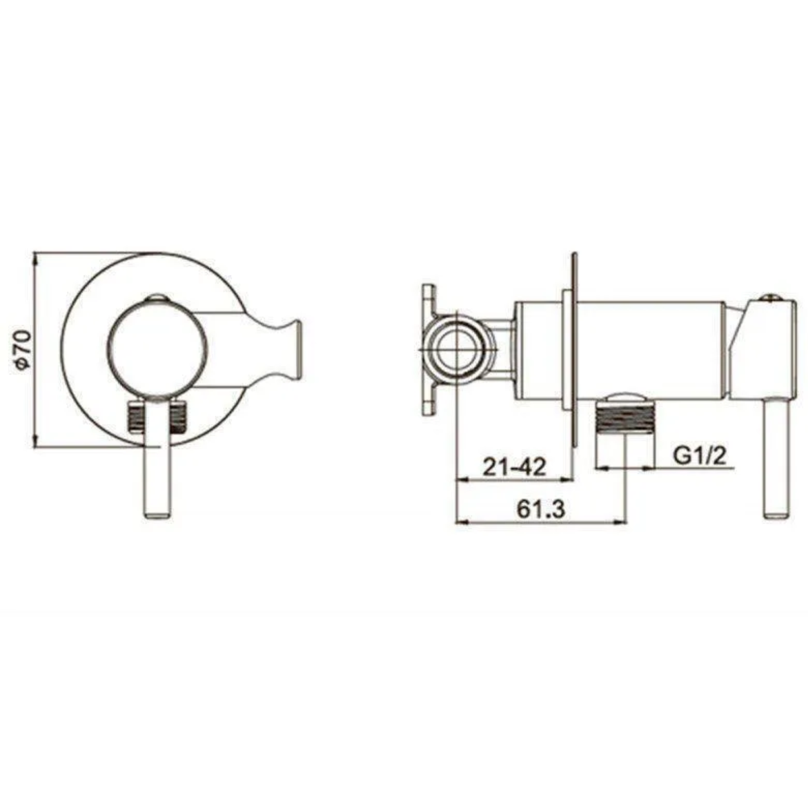 Приобрести grocenberg смеситель с гигиеническим душем, графит gb001bg