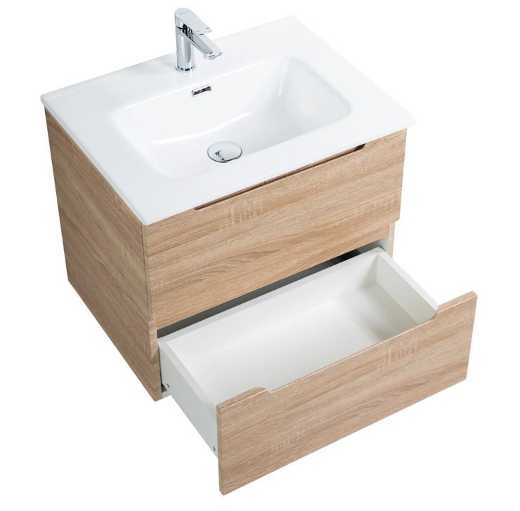 Приобрести тумба подвесная с раковиной belbagno etna-600-2c-so-wo-p 60 см, rovere bianco