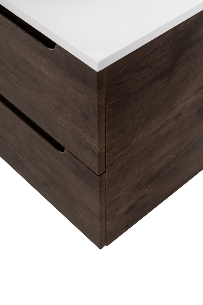 Приобрести belbagno тумба со столешницей etna 120 см, подвесная rovere moro, раковина слева