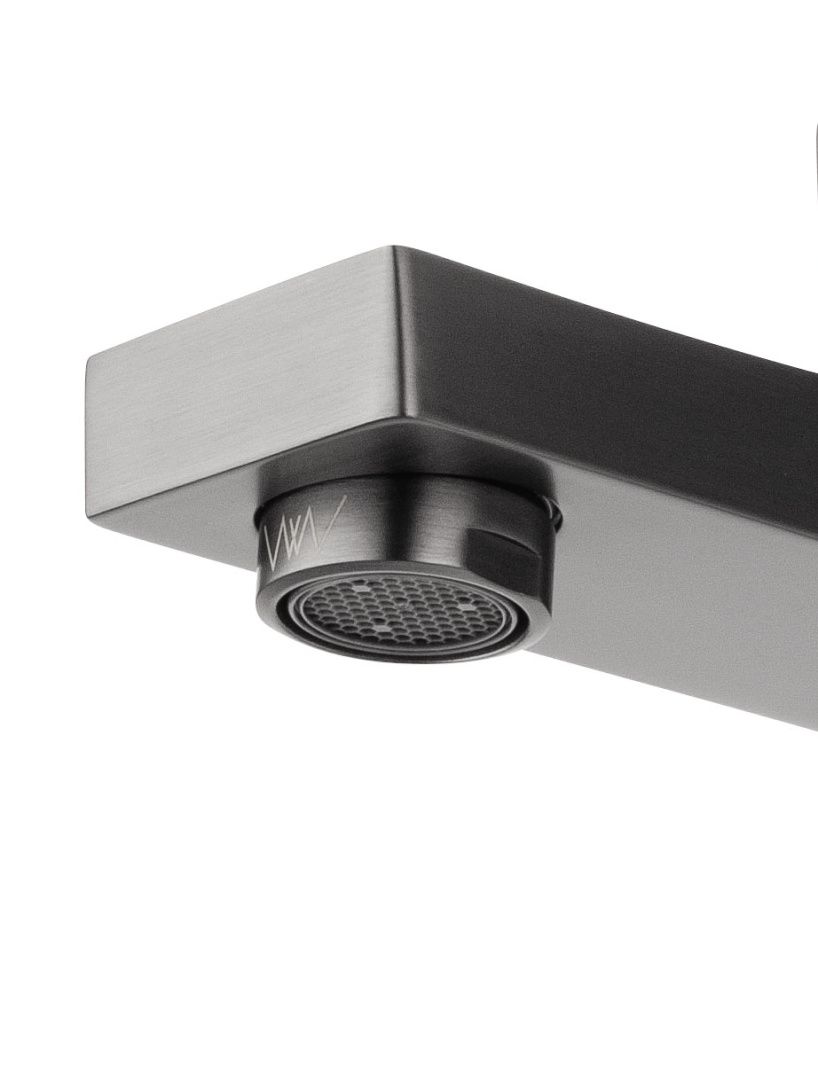 Приобрести смеситель для ванны с душем wonzon & woghand cube 2.0, темный графит (ww-88037068-bgm)