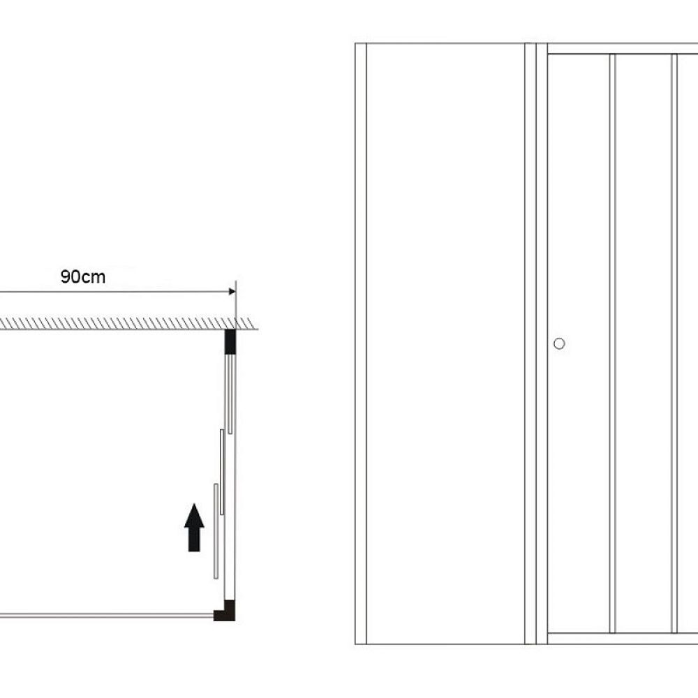 Приобрести grossman душевое ограждение falcon 110х90 см, прямоугольное, хром\ прозрачное gr-d110-p90fa