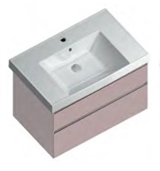 Приобрести тумба подвесная с раковиной kerama marazzi cubo 70 см, мальва