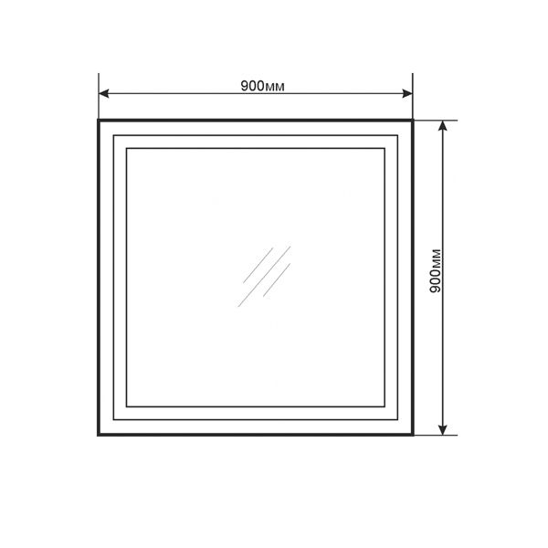 Приобрести сomforty зеркало квадрат-90 с сподсветкой, бесконтактный включатель