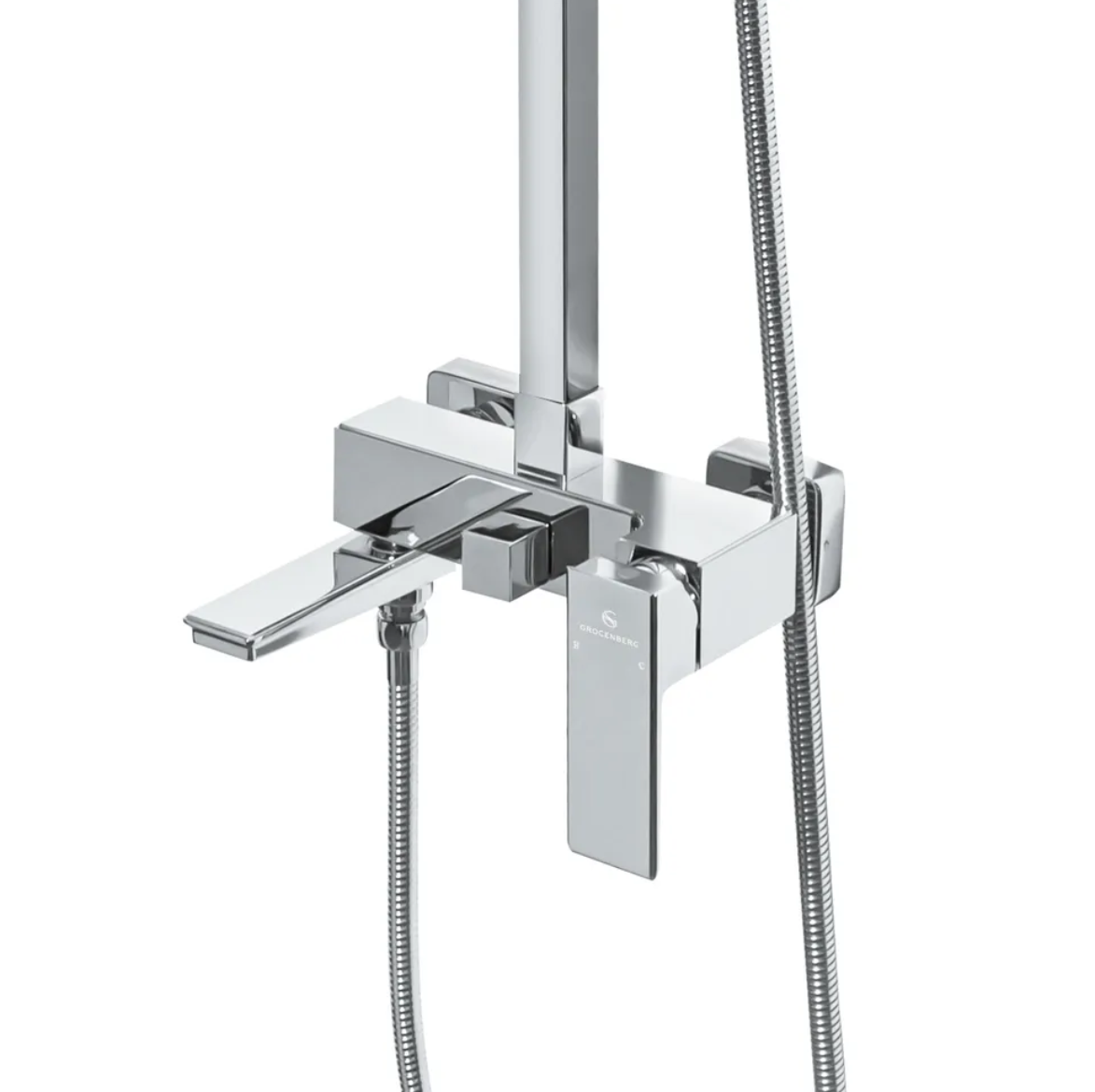 Приобрести grocenberg душевая система, хром gb7008cr