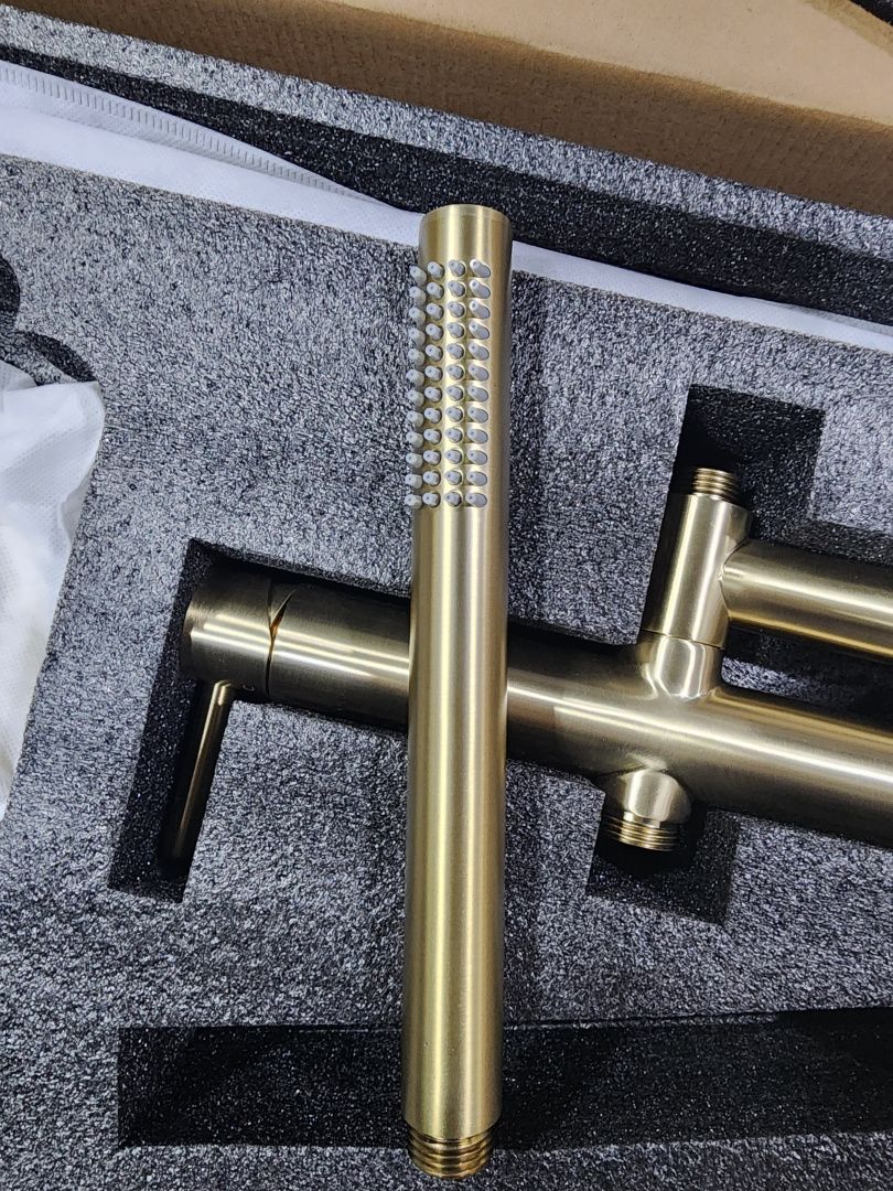 Приобрести grocenberg душевая система, матовое золото gb7099mg