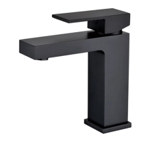 Grocenberg Смеситель для раковины, черный матовый GB2008BL