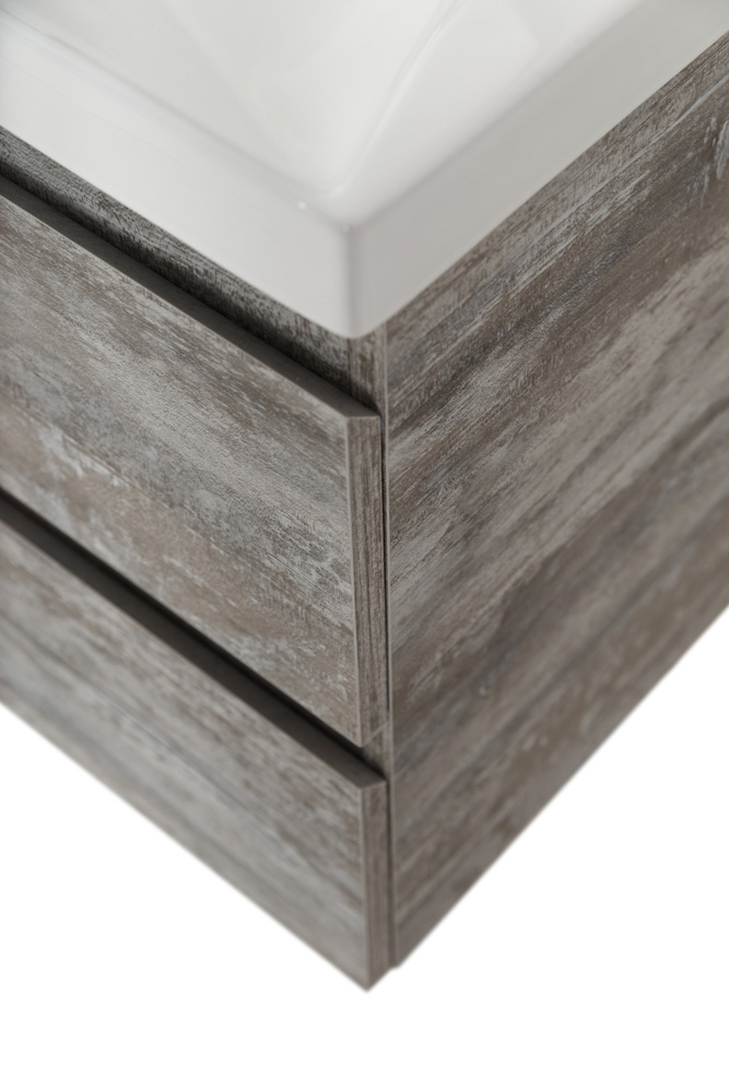 Приобрести cezares тумба подвесная с раковиной molveno 80 см legno grigio, серая molveno-80-2c-so-lg