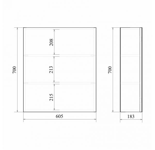 Приобрести mirsant зеркало шкаф фарида 18 60 см, белое, ут000004915