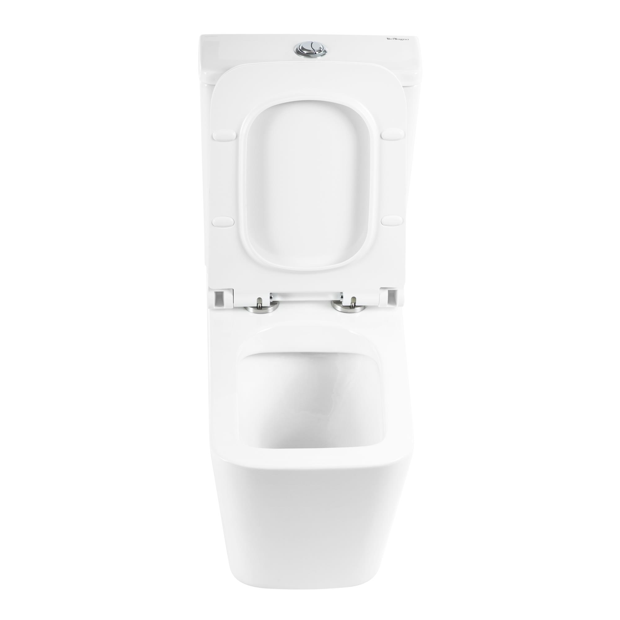 Приобрести belbagno унитаз компакт безободковый ardente-r с сиденьем дюропласт, микролифт, белый bb02093cpr/bb2112sc