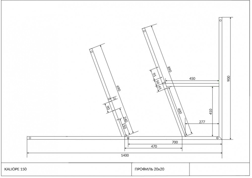 Приобрести каркас для ванны cersanit kaliope 153 см