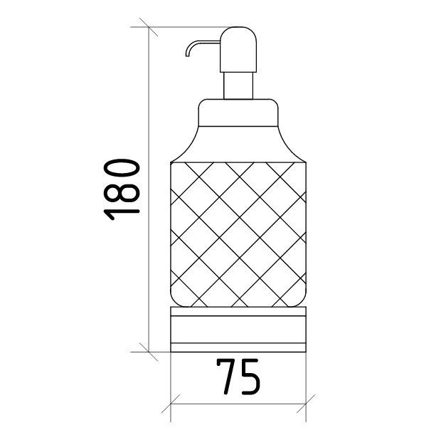 Приобрести boheme дозатор жидкого мыла royale cristal, хром\белый 10929-cr