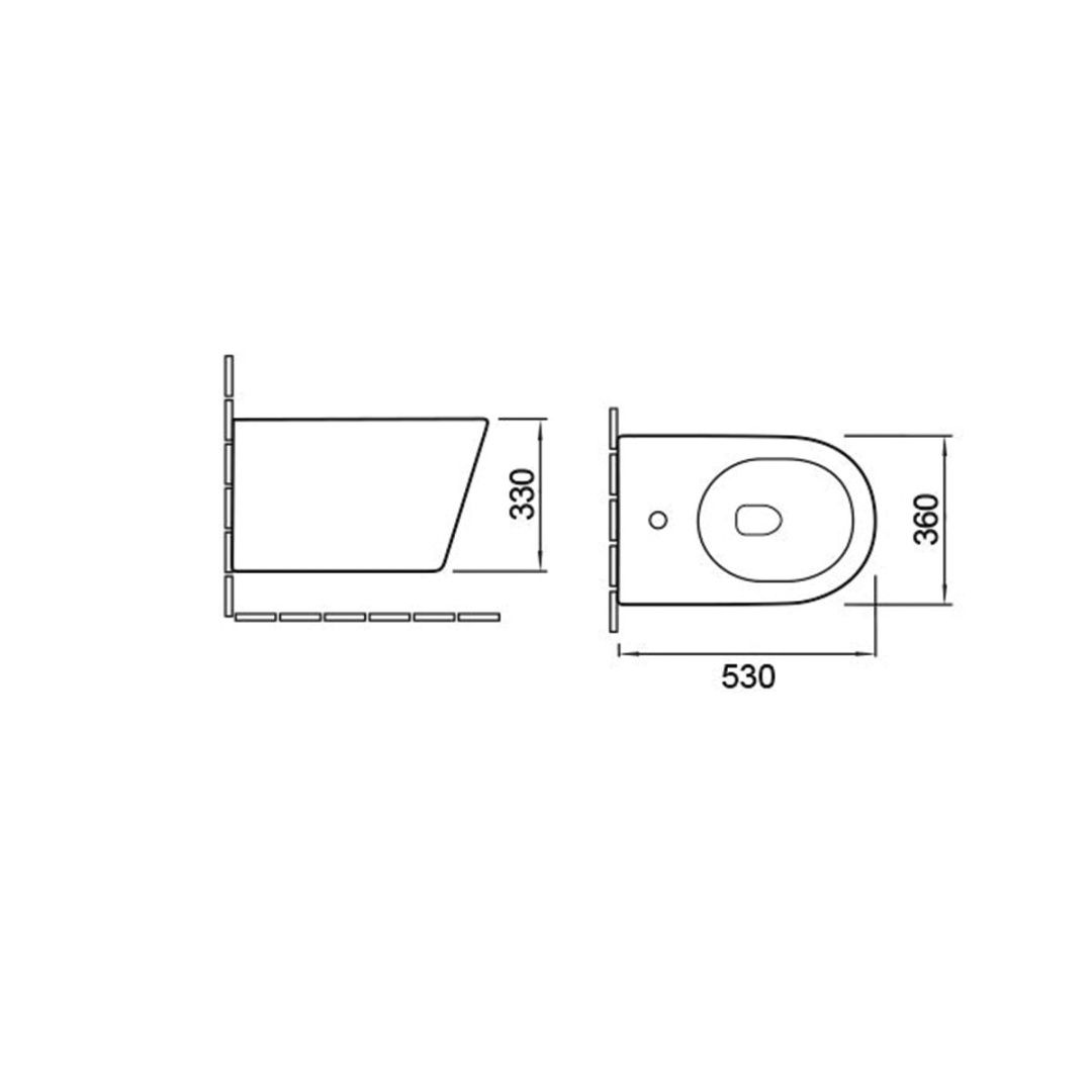 Приобрести vincea биде подвесное piatti q-line, золото\черное vb1-11g1b