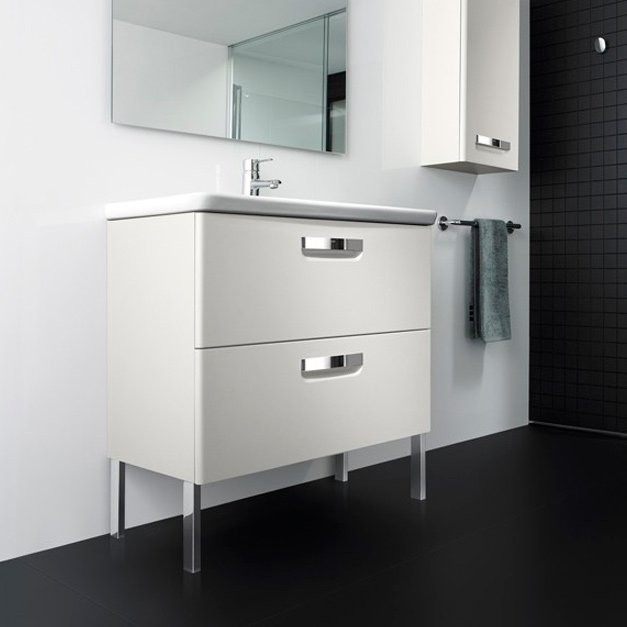 Приобрести тумба подвесная roca gap original с раковиной 70 см, белый глянец