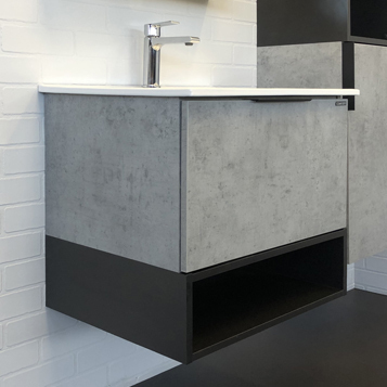 Приобрести сomforty тумба с раковиной "франкфурт-60", светлый бетон