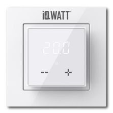 IQWATT Электронный терморегулятор IQ THERMOSTAT D White , Ж\К экран