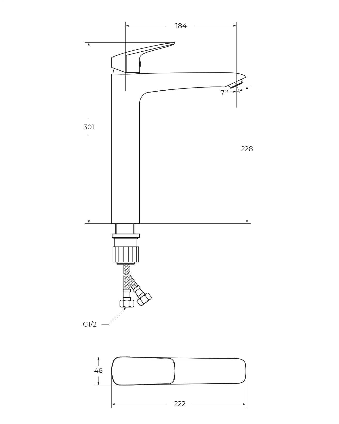 Приобрести belbagno смеситель для раковины due, высокий, хром due-lmc-crm-w0