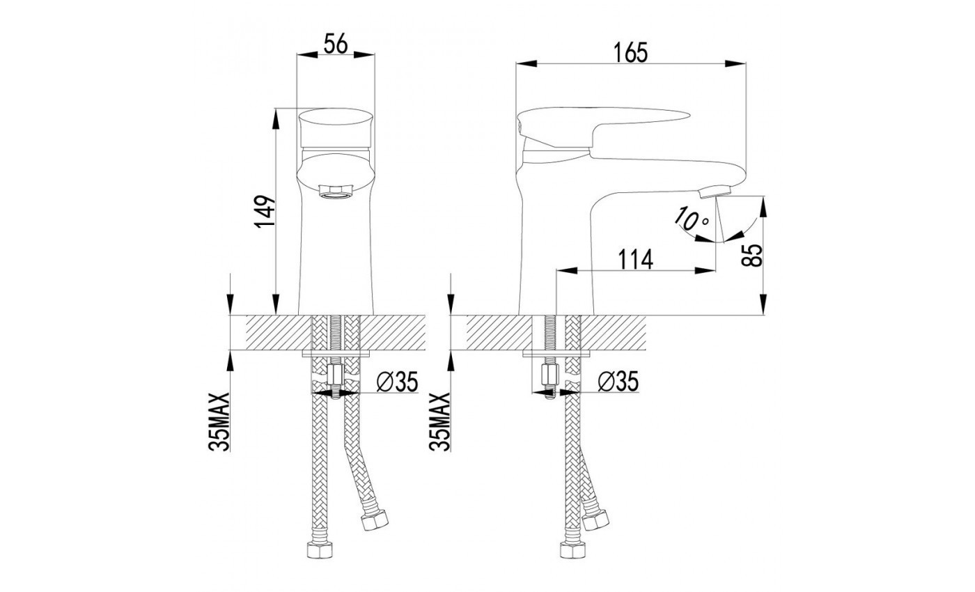 Приобрести lemark смеситель для раковины status, хром lm4406c