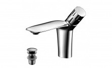 LEMARK Смеситель для раковины Wing с донным клапаном, хром LM5306C