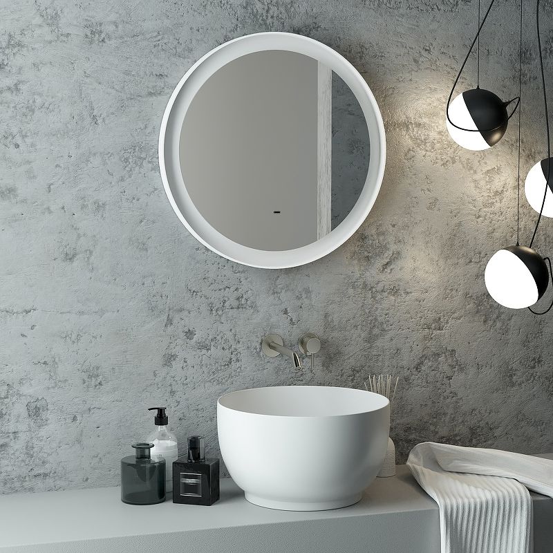 Приобрести continent зеркало с подсветкой planet white 80х80 см, бесконтактный включатель, белое