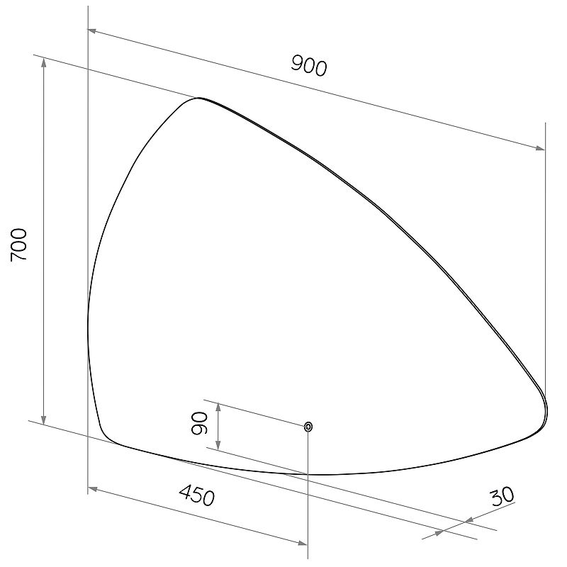 Приобрести continent зеркало с подсветкой jazz 90х70 см, сенсорный включатель, белое