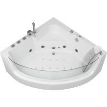 Grossman Гидромассажная ванна 135х135 см, угловая, белая GR-13513