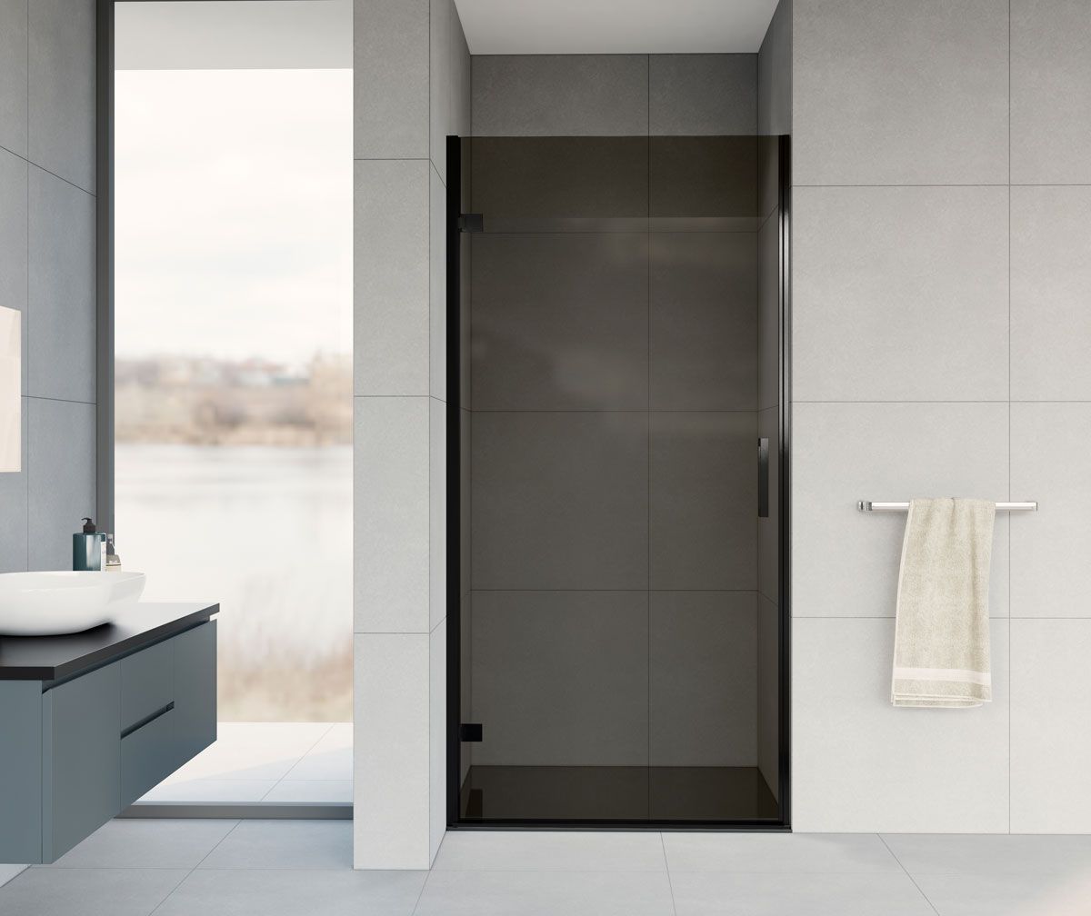 Приобрести vincea душевая дверь flex 90 см, тонированное, черное vdp-1f900cgb