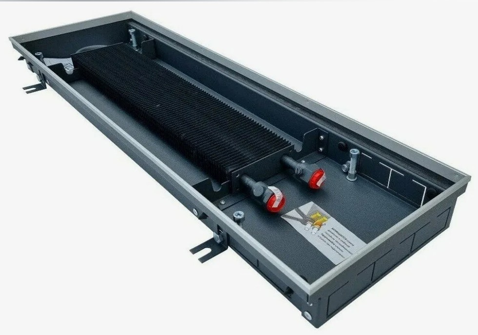 Приобрести techno внутрипольный радиатор usual kvz 200-85-1400, без решетки, 32965