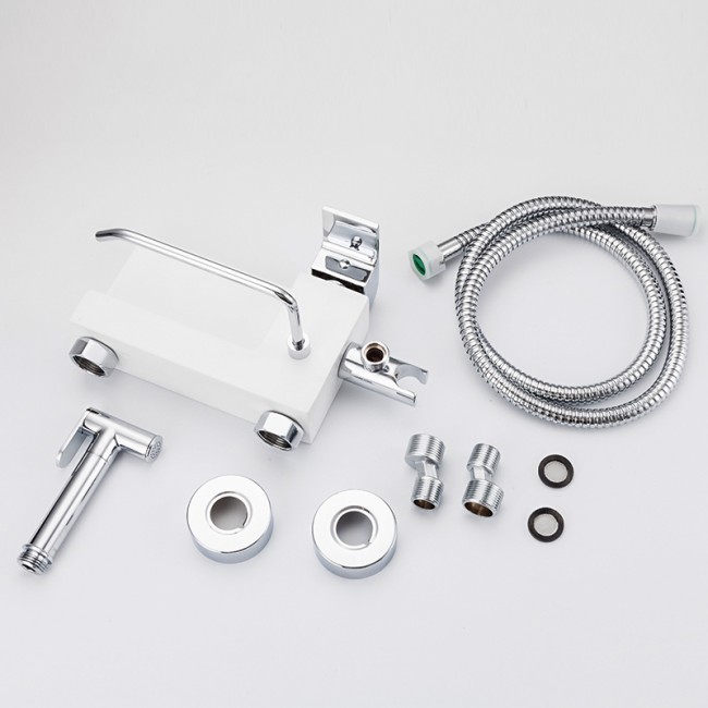 Приобрести gappo встроенный гигиенический душ g7296 с бумагодержателем, белый/хром